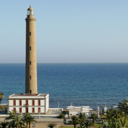 Faro Maspalomas, Gran Canaria, Španielsko