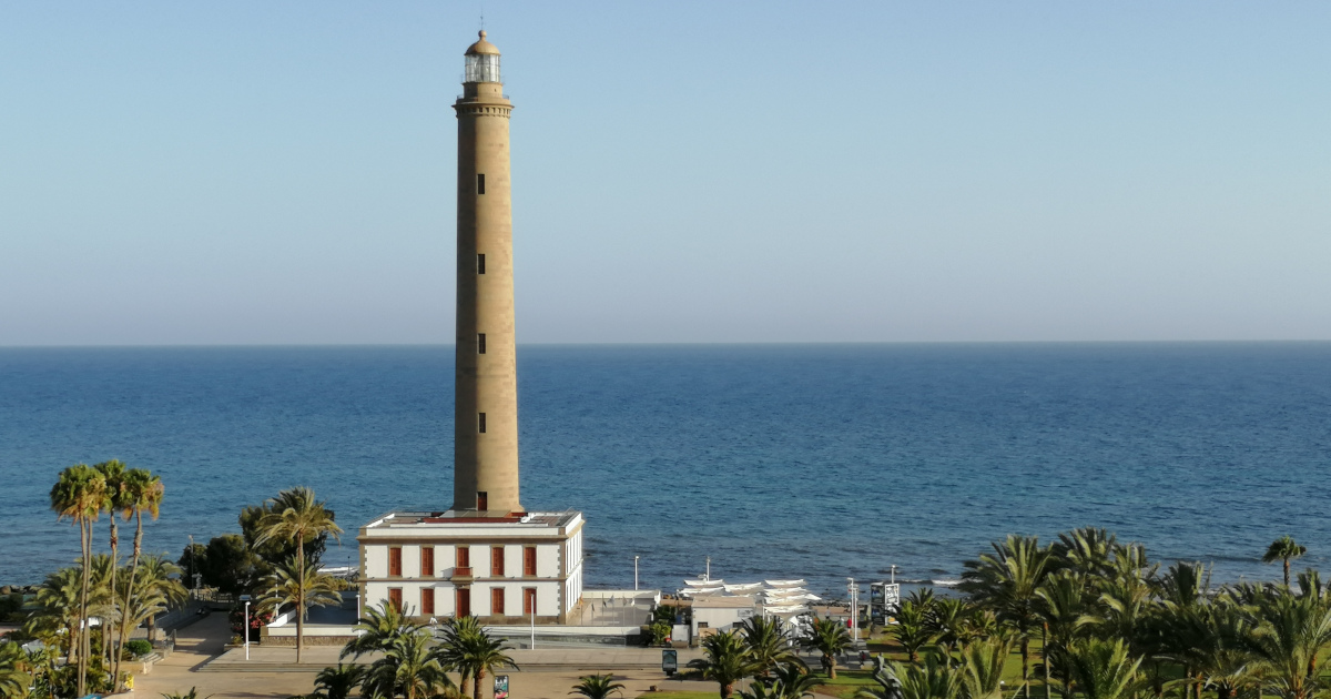 Faro Maspalomas, Gran Canaria, Španielsko
