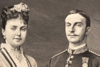 Alfonso XII. a María de las Mercedes de Orleans y Borbón