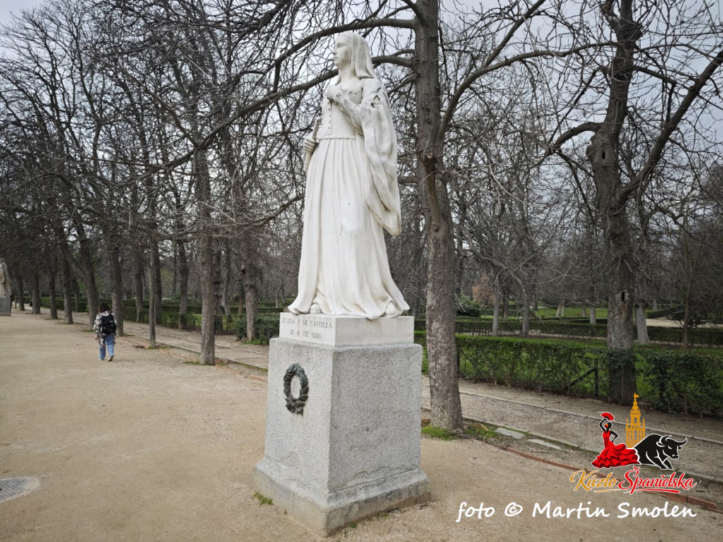 Jana Kastílska v Parku Retiro